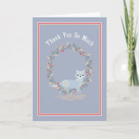 Thank You Card for Taking Care of Cat