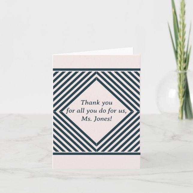 Thank You Card for Teacher (Front)