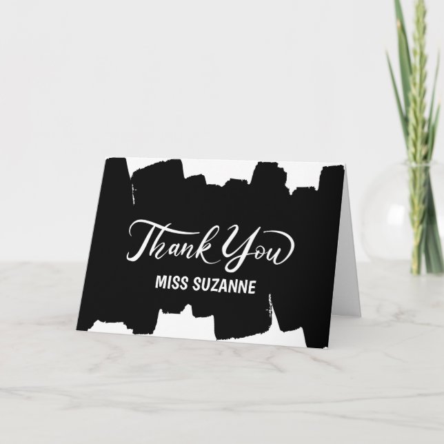 Thank You Card for Teacher, Coworker, Nanny etc (Front)