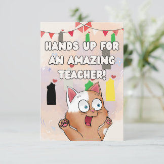 Thank you card for teachers
