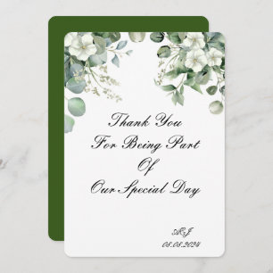 THANK YOU CARD FOR WEDDING