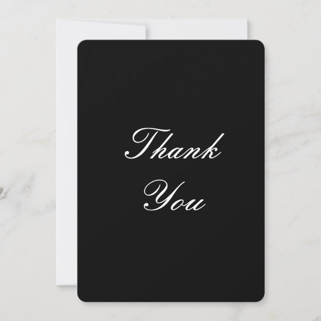 thank you card for weddings (Front)