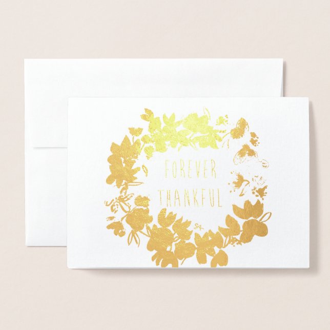 Thank you card gold foil (Front With Envelope)