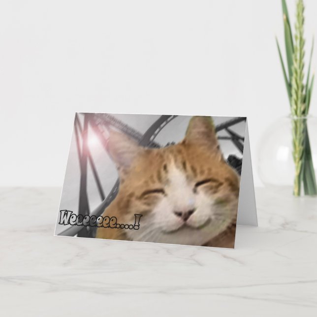 Thank You Card - Happy Cat (Front)
