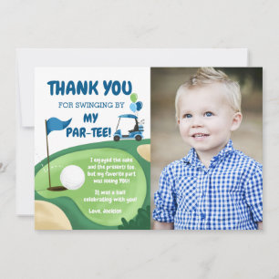 Thank You Card Hole In One Golf Birthday Par-Tee