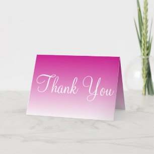 Thank You Card In Pinks