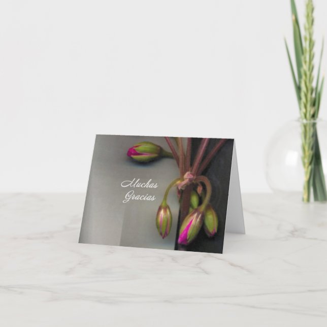 Thank you card in Spanish (Front)