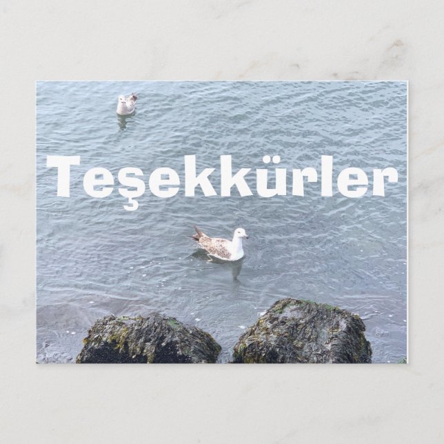 THANK YOU CARD IN TURKISH (Front)