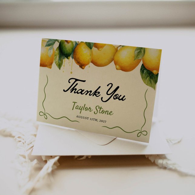 Thank You Card | Lemon Thank You Card (Creator Uploaded)