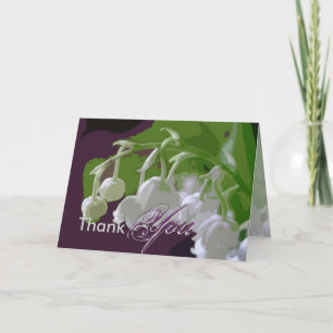 Thank You card, lilly of the valley Card