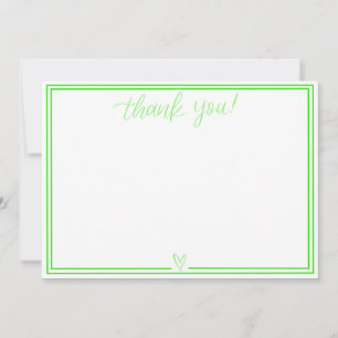 Thank You Card (Lime Green)