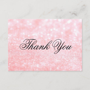 Thank You Card - Lit Pink Glit Fab