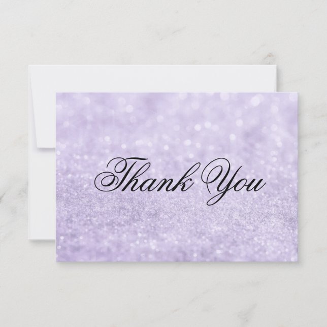 Thank You Card - Lit Purple Glit Fab (Front)