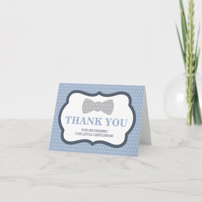 Thank You Card, Little Man, Bow Tie Card (Front)