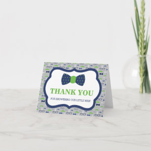 Thank You Card, Little Man, Bow Tie Card