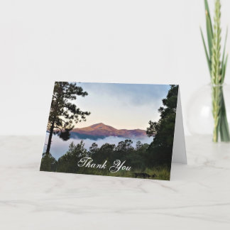 Thank you card mountain landscape