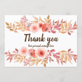 Thank You Card, Personal Thank You Card