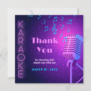 Thank You Card, Personalised Night Out Appreciatio Card