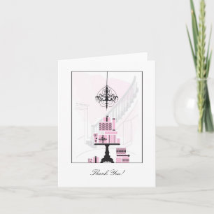 Thank You Card - Pink