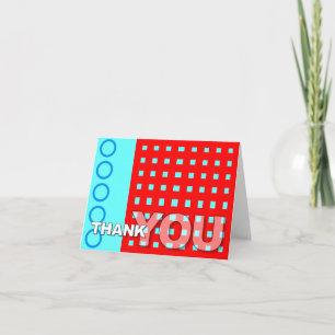 Thank You Card Ring Stripe