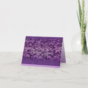 Thank you card - Shades of Purple