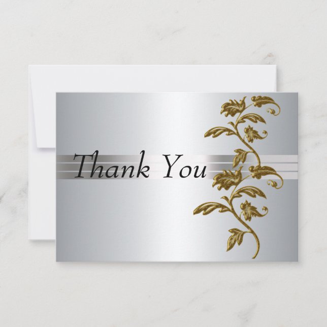 Thank You Card Silver (Front)