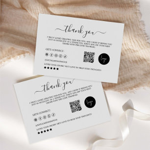 Thank You Card   Small Biz Packaging Insert