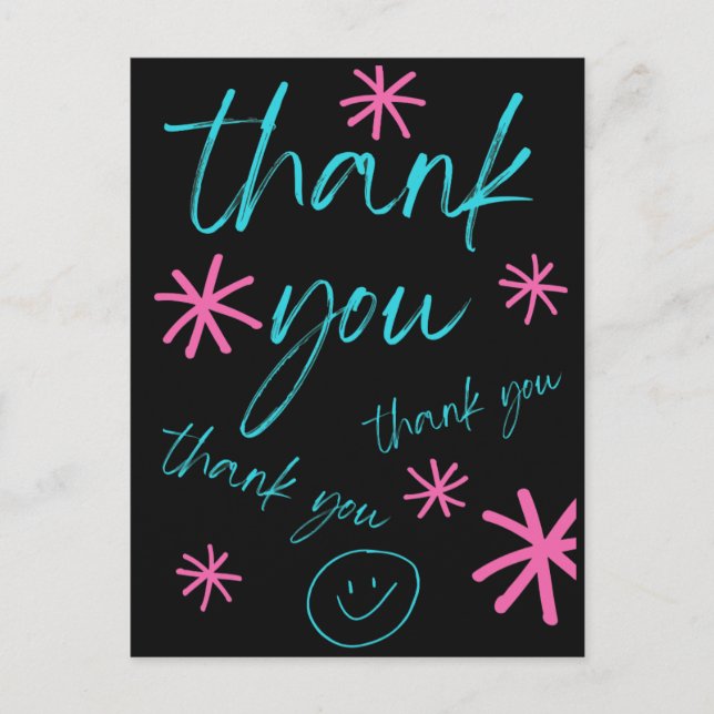 THANK YOU CARD SMILEY FACE (Front)