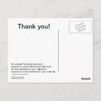 Thank you! card/unusual postcard