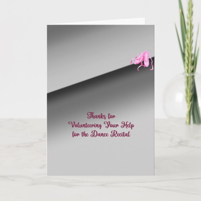 Thank You Card Volunteering Help (Front)