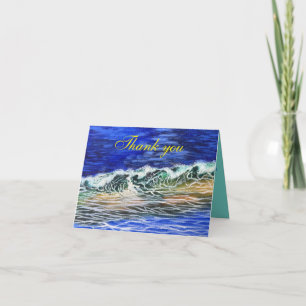 Thank you card with art
