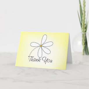 Thank You Card - Yellow