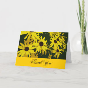 Thank you card, yellow daisy flowers. For bet Card