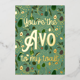 Thank You Card "You're the 'avo' to my toast"