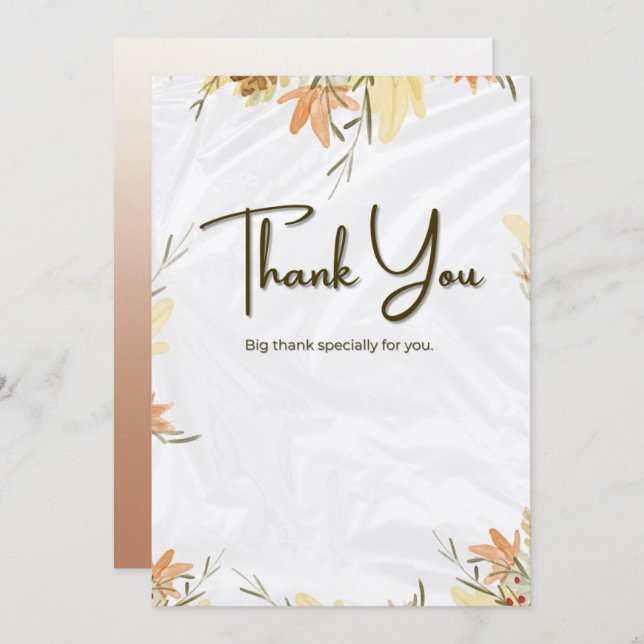 Thank You Cards (Front/Back)