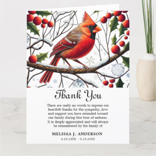 thank you cards after funeral - Cardinal Funeral