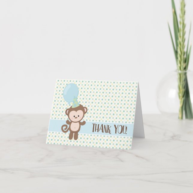 Thank You Cards - Baby Monkey (Front)