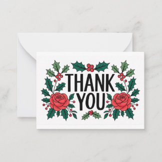 THANK YOU Cards Christmas Theme