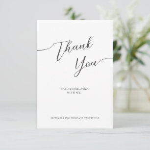 Thank You Cards for Bridal shower in a modern.