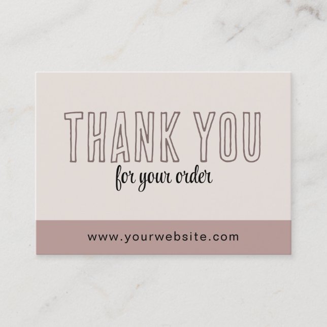 Thank You Cards Qr Code Logo Minimalist Business (Front)