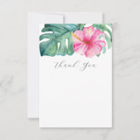 Thank You Cards Tropical Botanical Watercolor