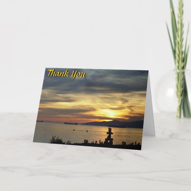 Thank You Cards Vancouver Landscape Custom Cards (Front)
