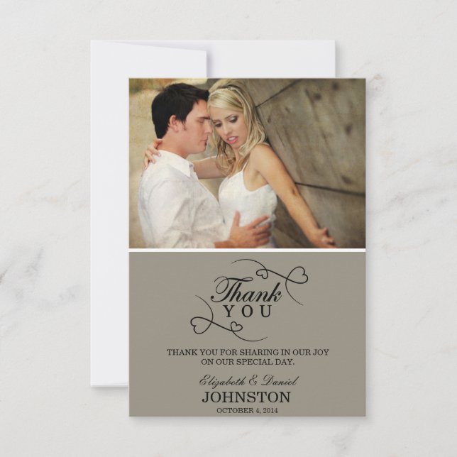 Thank You Cards | Wedding (Front)