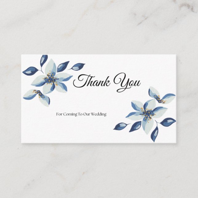 Thank you Cards white  (Front)