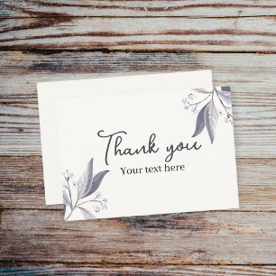 Thank you cards with floral design