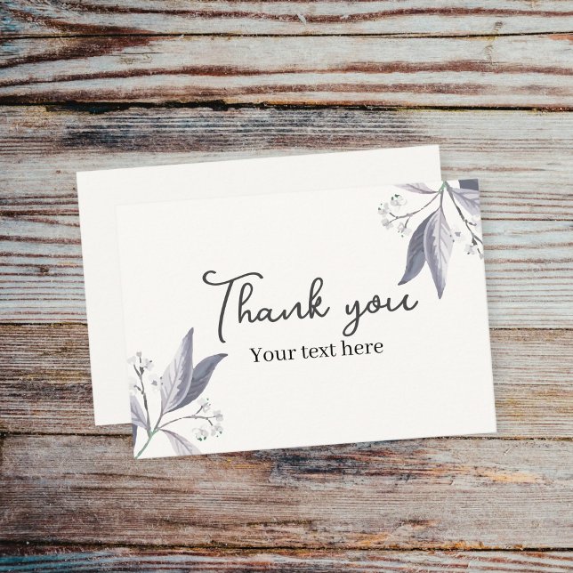 Thank you cards with floral design (Creator Uploaded)