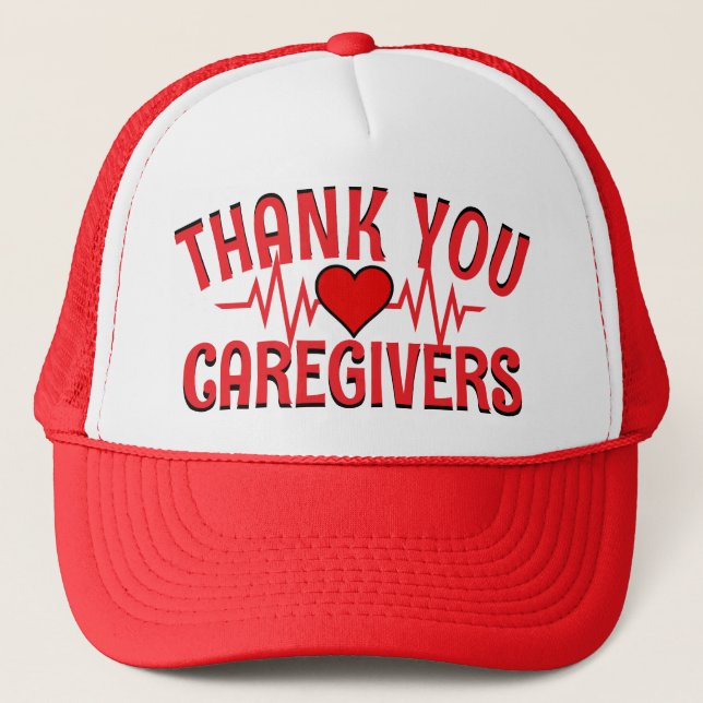 Thank You Caregivers Trucker Hat (Front)