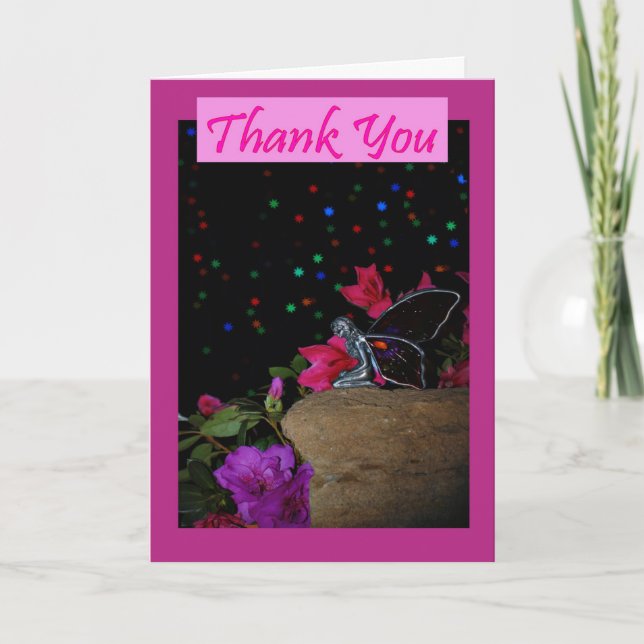 Thank You caring appreciation fairy thanks Card (Front)