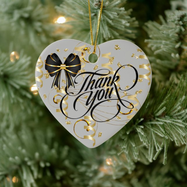 Thank You Ceramic Ornament (Tree)