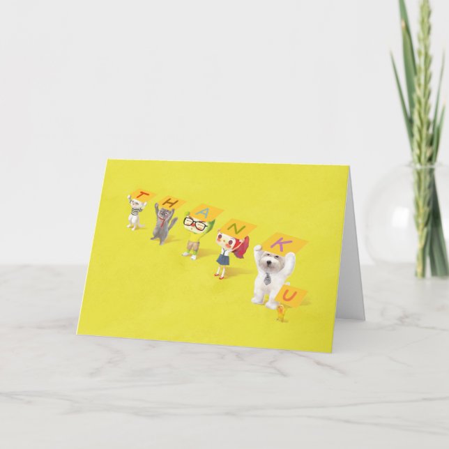 Thank You Characters Card (Front)